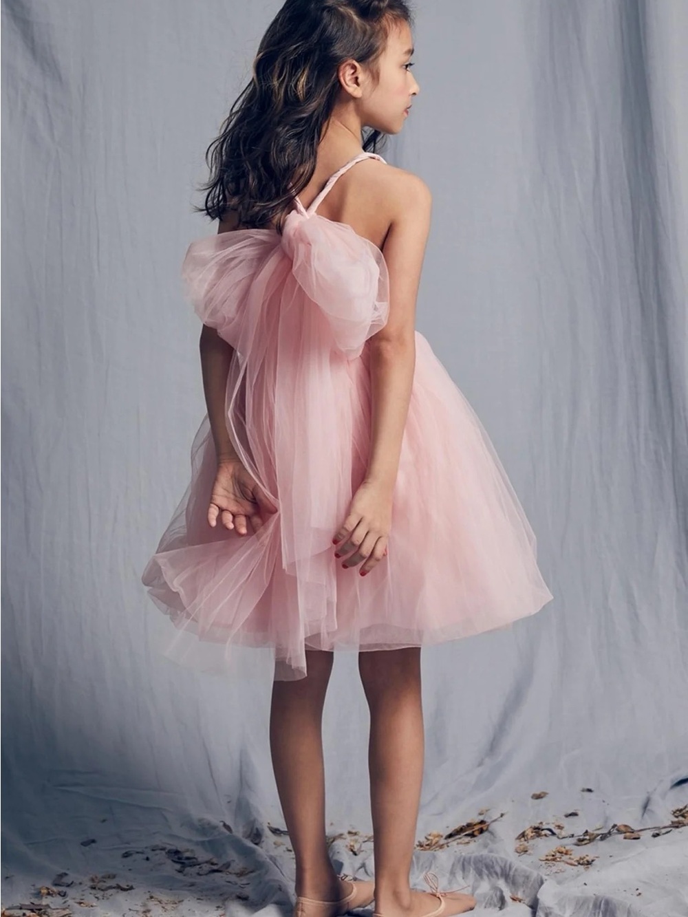 NellyStella Tutu Peach Dress, Peony Petal/Pink, 6Y